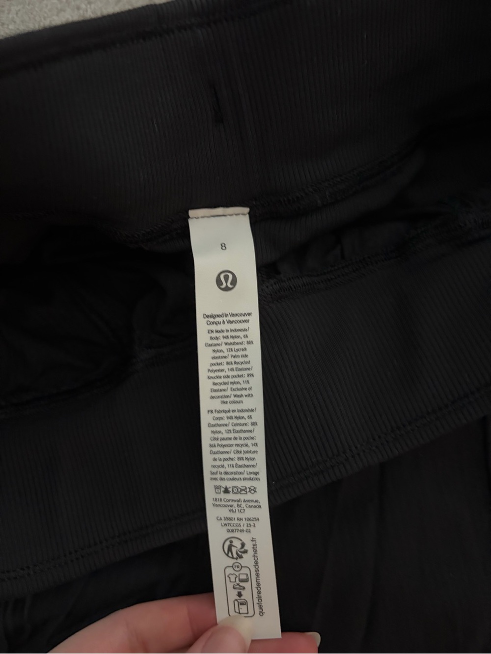Lululemon Dance Studio HR Short 3.5 Black Size 8 - Picture 3 of 3